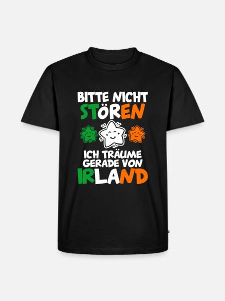 Irland - Männer Premium Bio T-Shirt - Schwarz