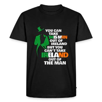Irland - Männer Premium Bio T-Shirt - Schwarz - Vorne - Nico (187cm)