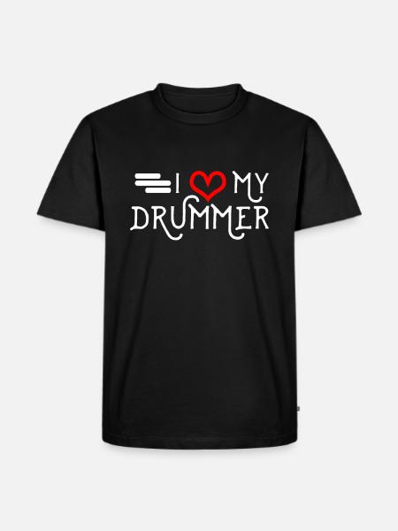 Drums - Men's Premium Organic T-Shirt - black