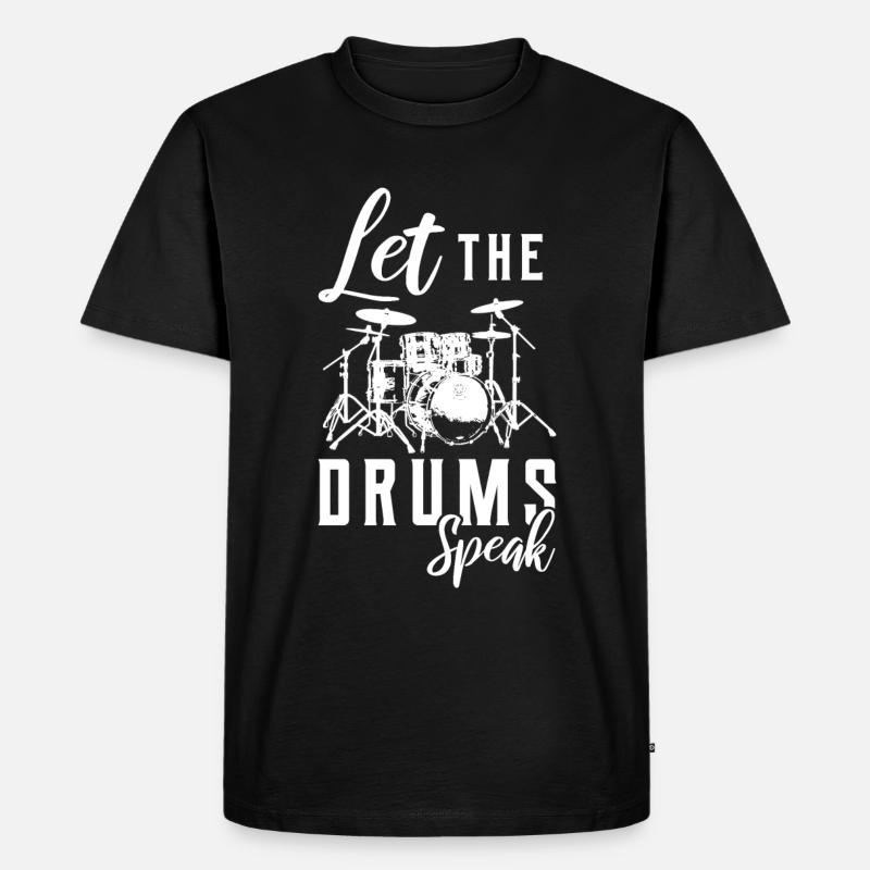 Drums drummer drummer gift - Men's Premium Organic T-Shirt - black