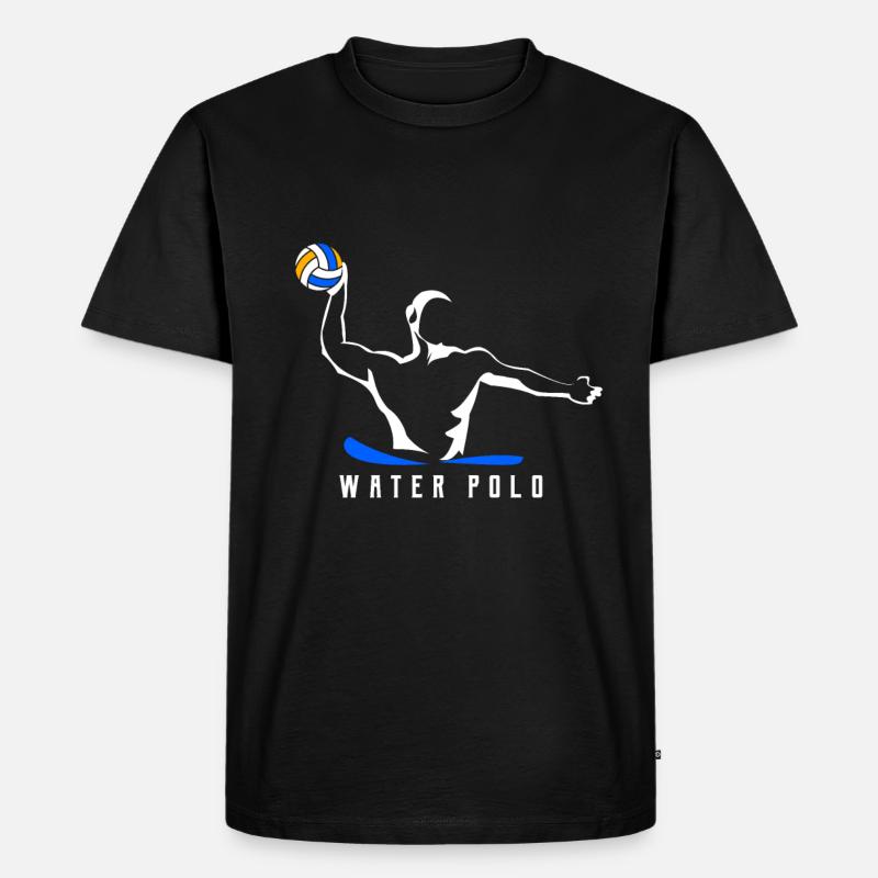 Wasserball - Männer Premium Bio T-Shirt - Schwarz