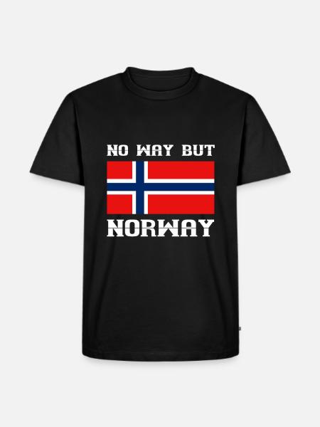 Norwegen - Männer Premium Bio T-Shirt - Schwarz
