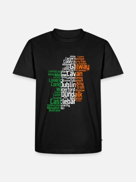 Ireland - Men's Premium Organic T-Shirt - black