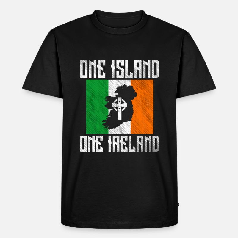 Irland - Männer Premium Bio T-Shirt - Schwarz