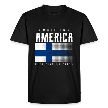 Finlande - T-shirt Premium bio Homme - noir - Devant - Nico (187cm)