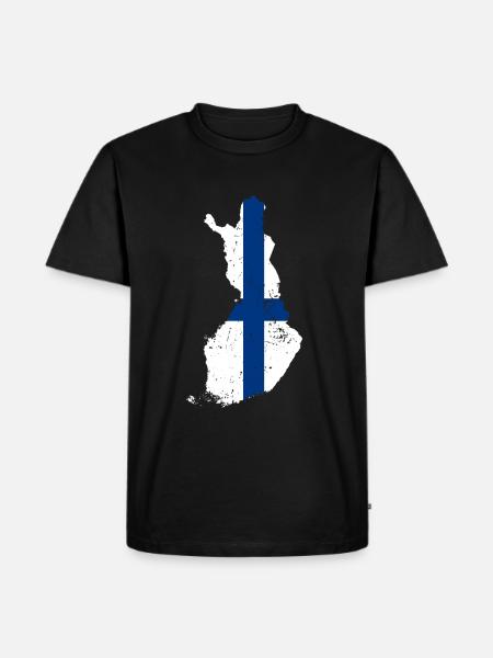 Finland - Men's Premium Organic T-Shirt - black