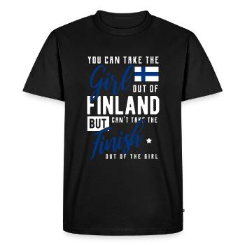 Finlande - T-shirt Premium bio Homme - noir - Devant - Nico (187cm)