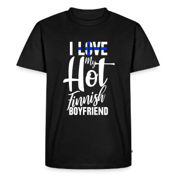 Finlande - T-shirt Premium bio Homme - noir - Devant - Nico (187cm)