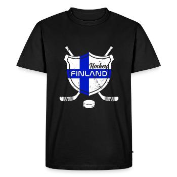 Finlande - T-shirt Premium bio Homme - noir - Devant - Nico (187cm)