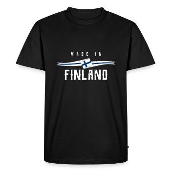 Finlande - T-shirt Premium bio Homme - noir - Devant - Nico (187cm)