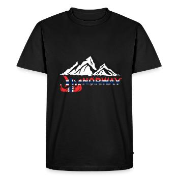 Norwegen - Männer Premium Bio T-Shirt - Schwarz - Vorne - Nico (187cm)