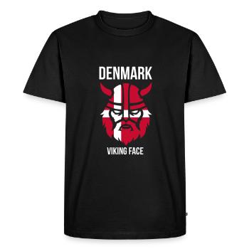 Dänemark - Männer Premium Bio T-Shirt - Schwarz - Vorne - Nico (187cm)