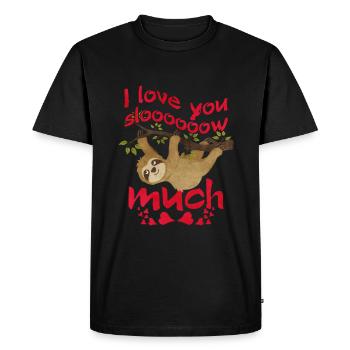 Paresse - T-shirt Premium bio Homme - noir - Devant - Nico (187cm)