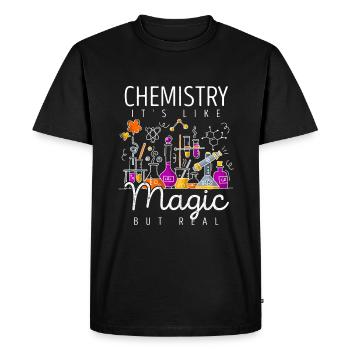 chimie - T-shirt Premium bio Homme - noir - Devant - Nico (187cm)