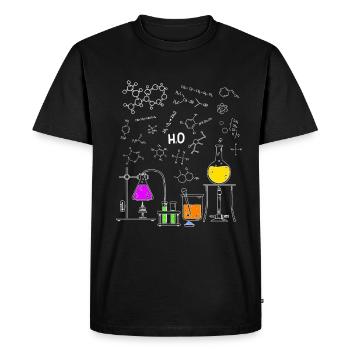 chimie - T-shirt Premium bio Homme - noir - Devant - Nico (187cm)