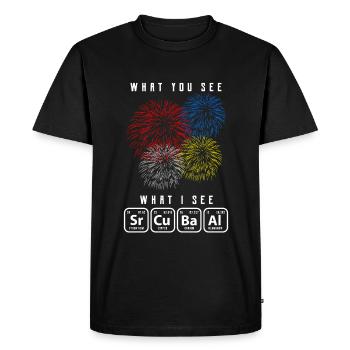 chimie - T-shirt Premium bio Homme - noir - Devant - Nico (187cm)