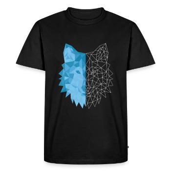 Loup - T-shirt Premium bio Homme - noir - Devant - Nico (187cm)