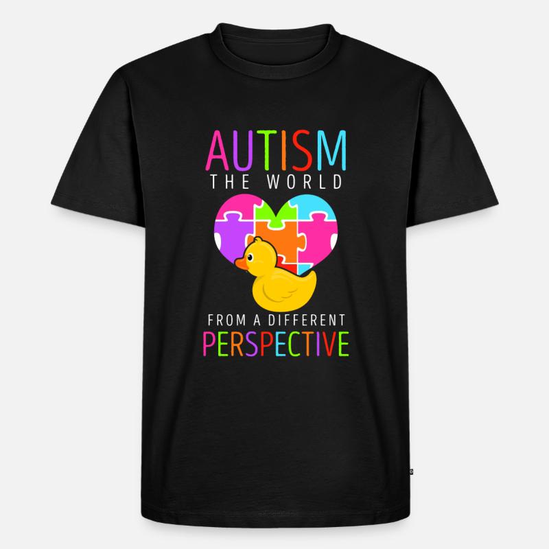 Autismus - Männer Premium Bio T-Shirt - Schwarz
