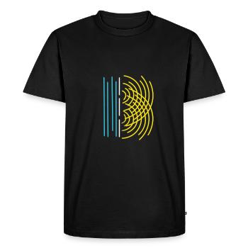 Physics study science physicist gift teaching - Men's Premium Organic T-Shirt - black - Front - Nico (187cm)