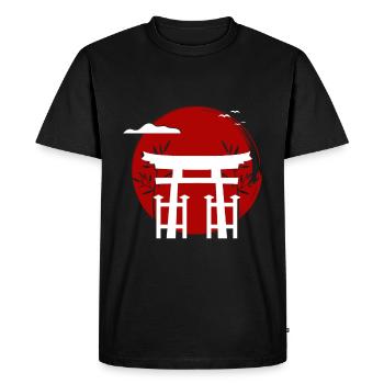 Japon - T-shirt Premium bio Homme - noir - Devant - Nico (187cm)