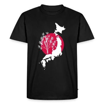 Japon - T-shirt Premium bio Homme - noir - Devant - Nico (187cm)