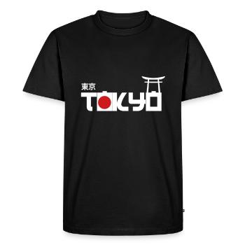 Japon - T-shirt Premium bio Homme - noir - Devant - Nico (187cm)