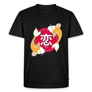Japon - T-shirt Premium bio Homme - noir - Devant - Nico (187cm)