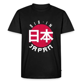 Japon - T-shirt Premium bio Homme - noir - Devant - Nico (187cm)