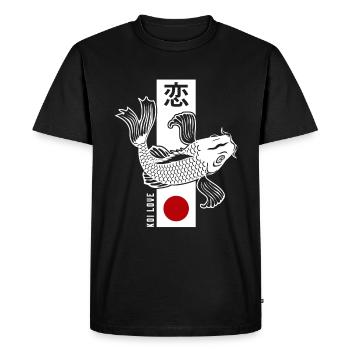 Japon - T-shirt Premium bio Homme - noir - Devant - Nico (187cm)