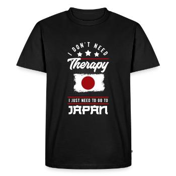 Japon - T-shirt Premium bio Homme - noir - Devant - Nico (187cm)
