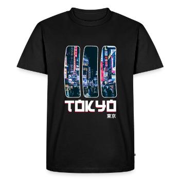 Japon - T-shirt Premium bio Homme - noir - Devant - Nico (187cm)