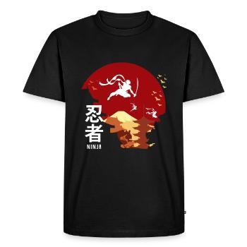 Japon - T-shirt Premium bio Homme - noir - Devant - Nico (187cm)
