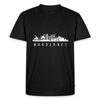 Norderney - T-shirt Premium bio Homme - noir - Devant - Nico (187cm)
