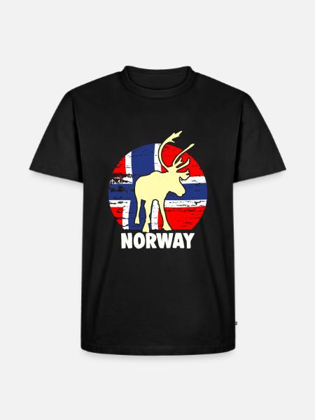 Norway - Men's Premium Organic T-Shirt - black