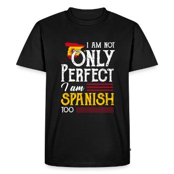 Espagne - T-shirt Premium bio Homme - noir - Devant - Nico (187cm)