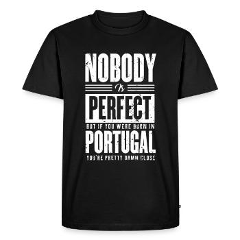 le Portugal - T-shirt Premium bio Homme - noir - Devant - Nico (187cm)