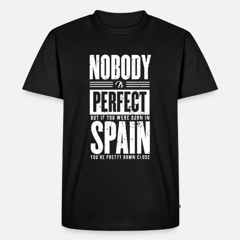 Spanien - Männer Premium Bio T-Shirt - Schwarz