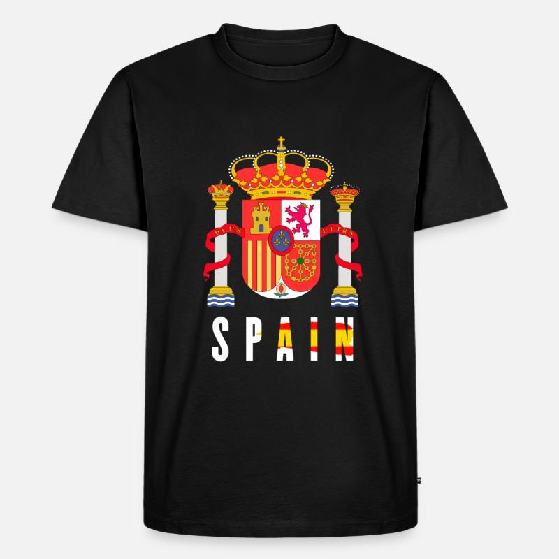 Spanien - Männer Premium Bio T-Shirt - Schwarz