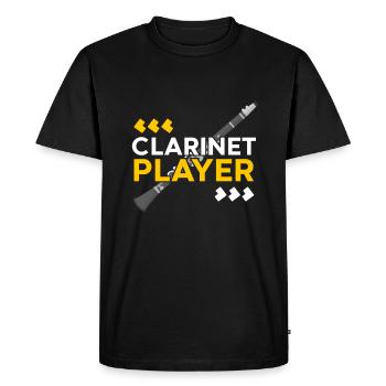 clarinette - T-shirt Premium bio Homme - noir - Devant - Nico (187cm)