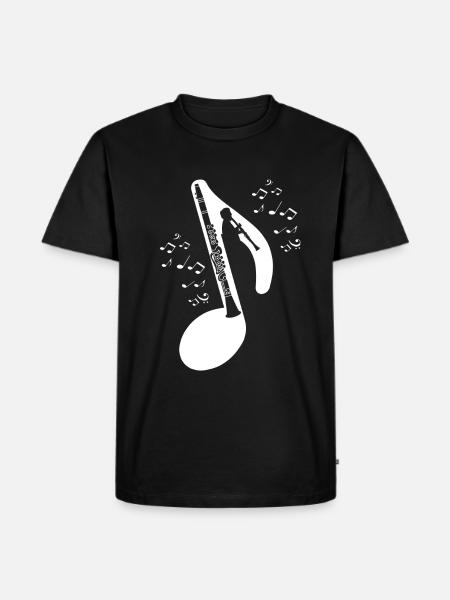 clarinet - Men's Premium Organic T-Shirt - black
