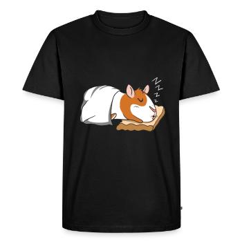 Cochon d'Inde - T-shirt Premium bio Homme - noir - Devant - Nico (187cm)