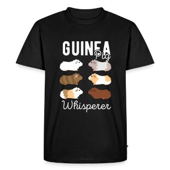 Cochon d'Inde - T-shirt Premium bio Homme - noir - Devant - Nico (187cm)
