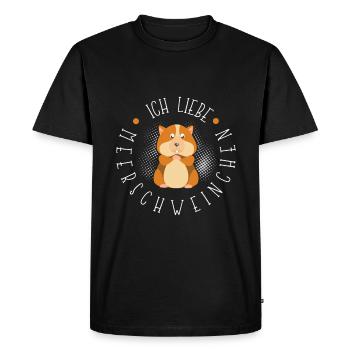 Cochon d'Inde - T-shirt Premium bio Homme - noir - Devant - Nico (187cm)
