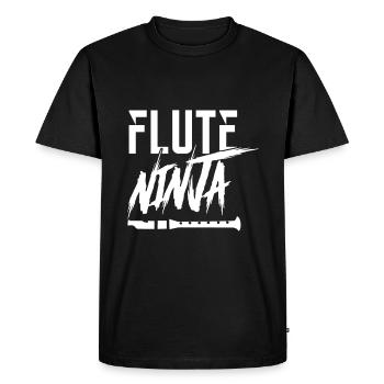 Flute - Men's Premium Organic T-Shirt - black - Front - Nico (187cm)