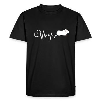Cochon d'Inde - T-shirt Premium bio Homme - noir - Devant - Nico (187cm)