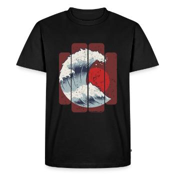 Japon - T-shirt Premium bio Homme - noir - Devant - Nico (187cm)