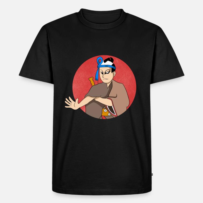 Japan - Männer Premium Bio T-Shirt - Schwarz