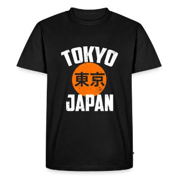Japon - T-shirt Premium bio Homme - noir - Devant - Nico (187cm)