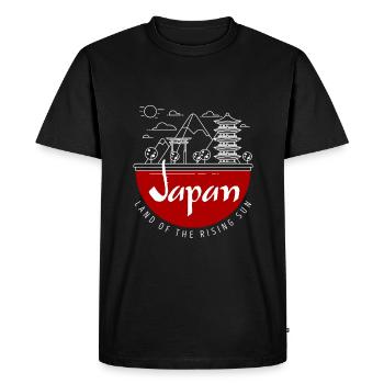 Japon - T-shirt Premium bio Homme - noir - Devant - Nico (187cm)