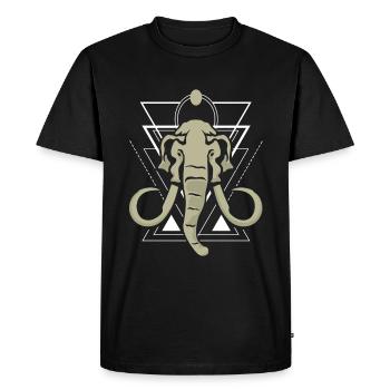 Mammouth - T-shirt Premium bio Homme - noir - Devant - Nico (187cm)